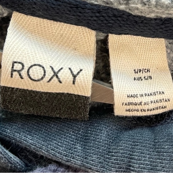 Roxy Free in The Sea Oversized Pullover Sweatshirt in Blue Women’s Size Small - Picture 10 of 12